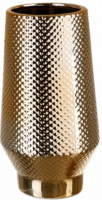 Ваза керамическая Glossy DLPQ1449B/A-1 27 см золотистая 