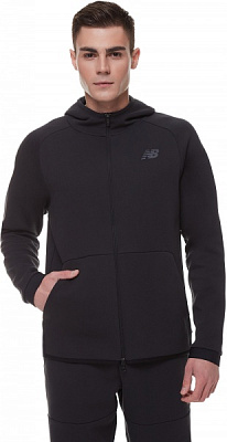 Джемпер New Balance R.W.TECH FLEECE FULL ZIP MJ21178BK р.M черный