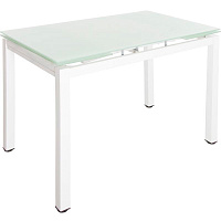 Стол обеденный Crystal white стеклянный 