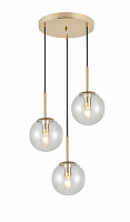 Подвес Sensio Anje 3x40 Вт /E14 золото/прозрачный LS-74657/3PG-E1440W