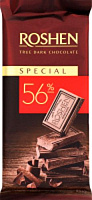 Шоколад Roshen чорний Special 56% 85г
