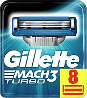 Сменный картридж Gillette Mach 3 Turbo 8 шт.