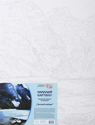 Картина за номерами акриловий живопис за номерами «Гірський пейзаж» Rosa Start