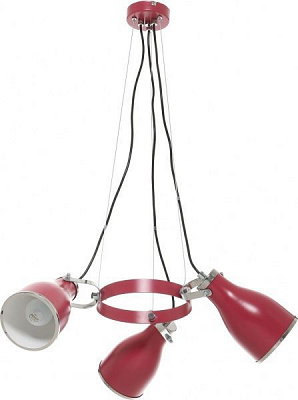 Люстра подвесная Luminex Bjorn 3xE27 красный 9199 