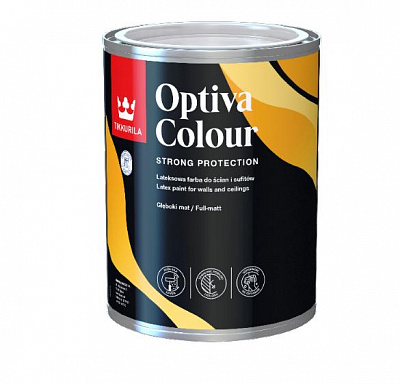 Краска латексная TIKKURILA Optiva Colour мат база под тонировку 0,9л 1,28кг