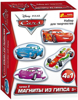 Набор для творчества Гипс на магнитах. Тачки 2. Disney 4029 Ранок 