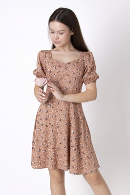 Платье Mevis 02 р.152 коричневый 