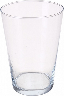 Ваза Pako-If прозрачная стеклянная VIDAR Konish h20 D14/10 35521 20 см прозорий 