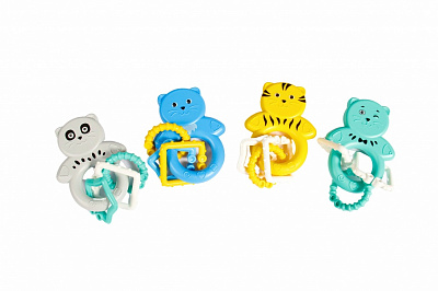 Іграшка-брязкальце Lindo Котик з кільцями 1617