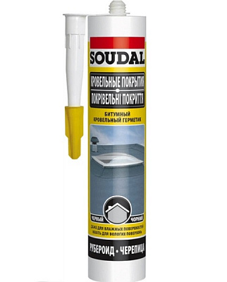 Герметик бітумний SOUDAL Soudafalt чорний 280мл