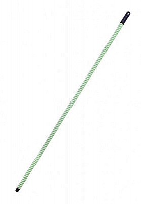 Ручка для швабри універсальне Гривня Петрівна прогумована, 120см*0,23мм, зелено-біла
