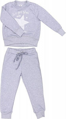Костюм Luna Kids 2 р.104 серый меланж 