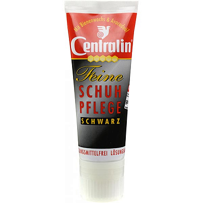 Крем для обуви Centralin в тубе 75 мл черный