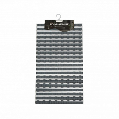 Коврик для ванной Eco Fabric Полоска 69х40 см серый