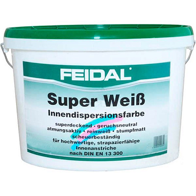 Фарба латексна Feidal Super Weiss мат білий 5л