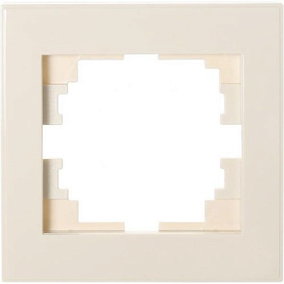 Рамка одноместная Lezard Rain горизонтальная крем 703-0303-146