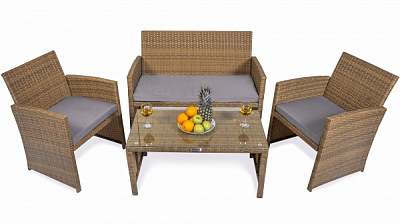 Комплект металевих меблів Comfort (121005) коричневий