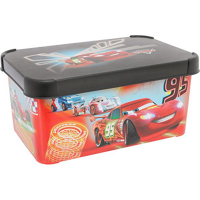 Контейнер с кришкой Curver 224208 Stockholm Cars S 135x295x195 мм