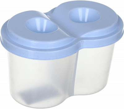 Стакан-непроливайка двойной голубой Nota Bene