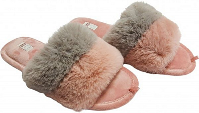 Капці домашні Gemelli Версаль р. 40 сірий/рожевий
