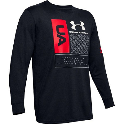 Футболка Under Armour UA MULTI LOGO LS 1351623-001 M черный
