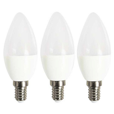 Лампа LED Eurolamp Candle 5 Вт E14 3000K теплый свет 3 шт