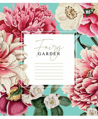 Тетрадь школьная Fairy garden А5/24 в линию YES