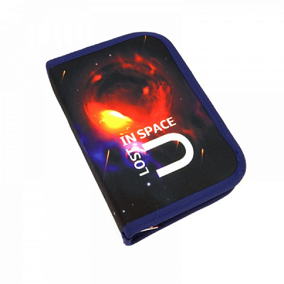 Пенал школьный Космос 52602741 Lider темно-синий