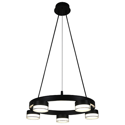 Светильник подвесной Victoria Lighting 5x12 Вт GX53 черный Best/SP5 black