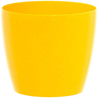 Горщик пластиковий Lamela Магнолія круглий 14,1л жовтий (205) 