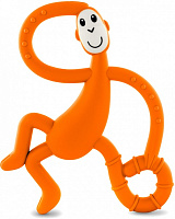 Прорезыватель Matchstick Monkey Обезьянка танцующая оранжевая 14 см (MM-DMT-005)