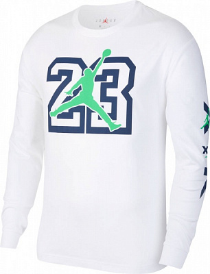 Футболка Nike M J LGC AJ13 LS TEE CW0793-100 р.XL білий