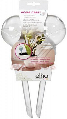 Комплект колб для поливу Elho Aqua Care 2 шт. круглий 0,5л (148973) прозорий