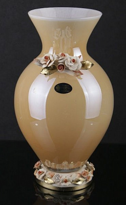 Ваза ELENA 31,5 см White Cristal