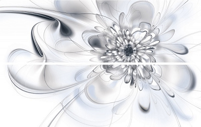 Плитка InterCerama Black&White Панно білий/ П 201 061 50х80