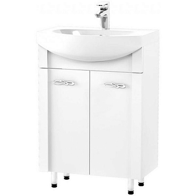 Тумба напольная Aqua Rodos Анита с умывальником Нова 55 см