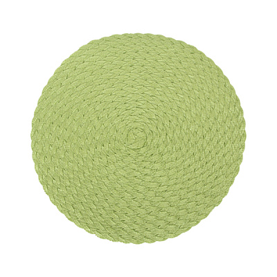 Коврик для сервировки круглый 38 см белый полипропилен Eurogold