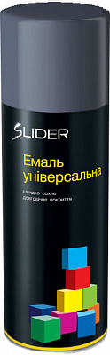 Емаль SLIDER аерозольна RAL 7016 сірий антрацит мат 400 мл