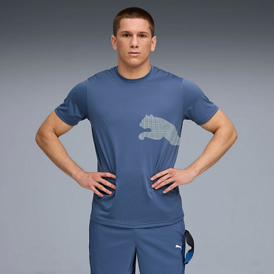 Футболка Puma TAD BIG LOGO Tee 52672180 р.S синий