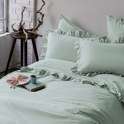 Комплект постільної білизни FRILL ментоловий Issimo