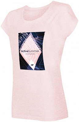 Футболка 4F H4L19-TSD010-64M XS кораловий