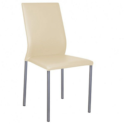 Стул обеденный Nowy Styl NIK ALU (BOX-4) (CH) V-18 алюминий/молочный