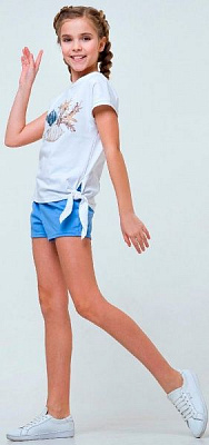 Комплект для девочек Smil 113263 р.134 белый с синим 