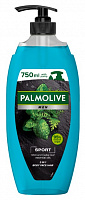 Гель-шампунь Palmolive для мужчин Спорт Эфирные масла Мяти и листьев Кедра 750 мл