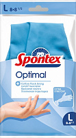 Перчатки латексные SPONTEX OPTIMAL стандартные крепкие р.L 1 пар/уп. 
