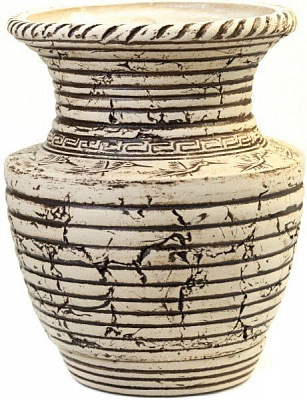 Горщик шамотний Ольвія 30*39 см круглий 15л бежевий