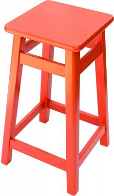 Табурет барный 800x300x300 мм красный / 