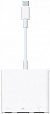 Адаптер Apple USB-C Digital AV Multiport Adapter белый (MUF82ZM/A) 