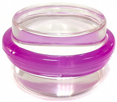 Стопор дверний GISDALIA Стопор двері прозорий з бузков. кільцем прозорийбузковий