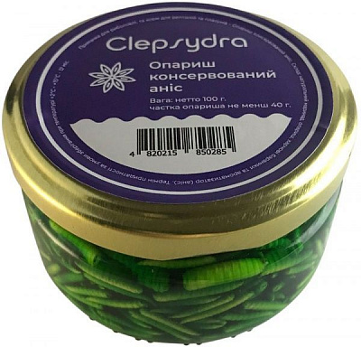 Насадка Clepsydra опариш конвервований 40 г аніс